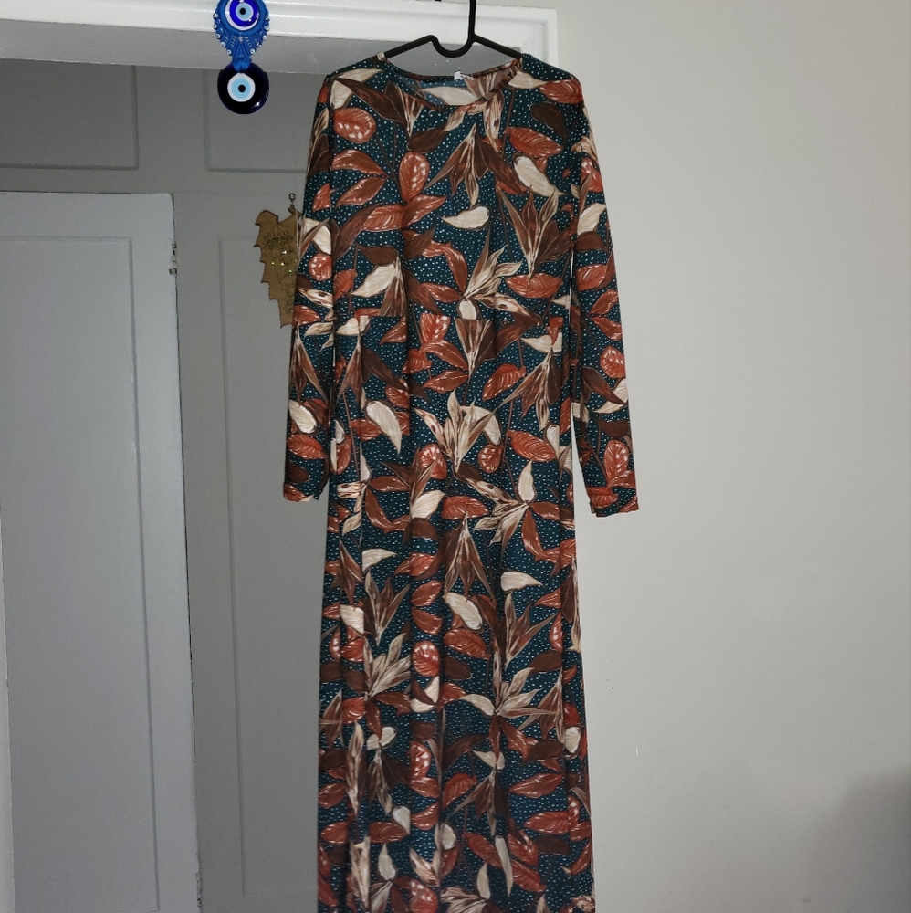 Size large maxi fall color dress